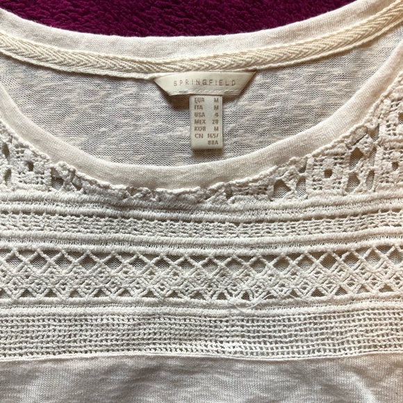 Cream t shirt - Picture 2 of 3